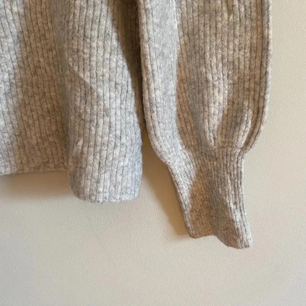J. Crew Wool Blend Ribbed Sweater - Picture 3 of 12